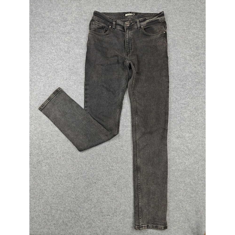 Zilli 1148 Jeans Mens 29x31 Gray Charcoal Wash Slim Skinny Denim Cotton Pants